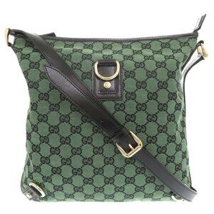 GUCCI Green Leather Shoulder Bag